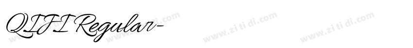 QIJI Regular字体转换